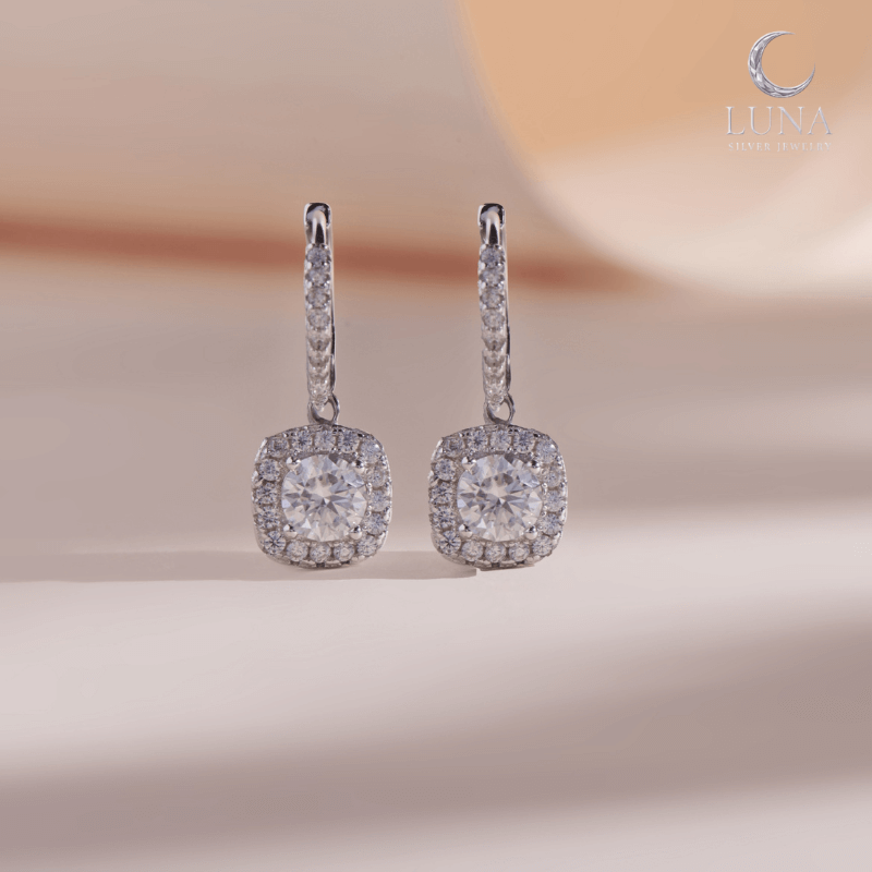 Bông tai bạc nữ đẹp sang trọng