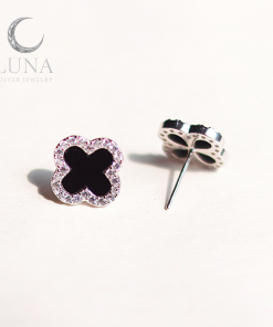 Bông tai nữ bạc xi